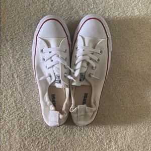 Never worn white converse